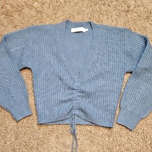 ASTR Vneck Adjustable Knit Sweater